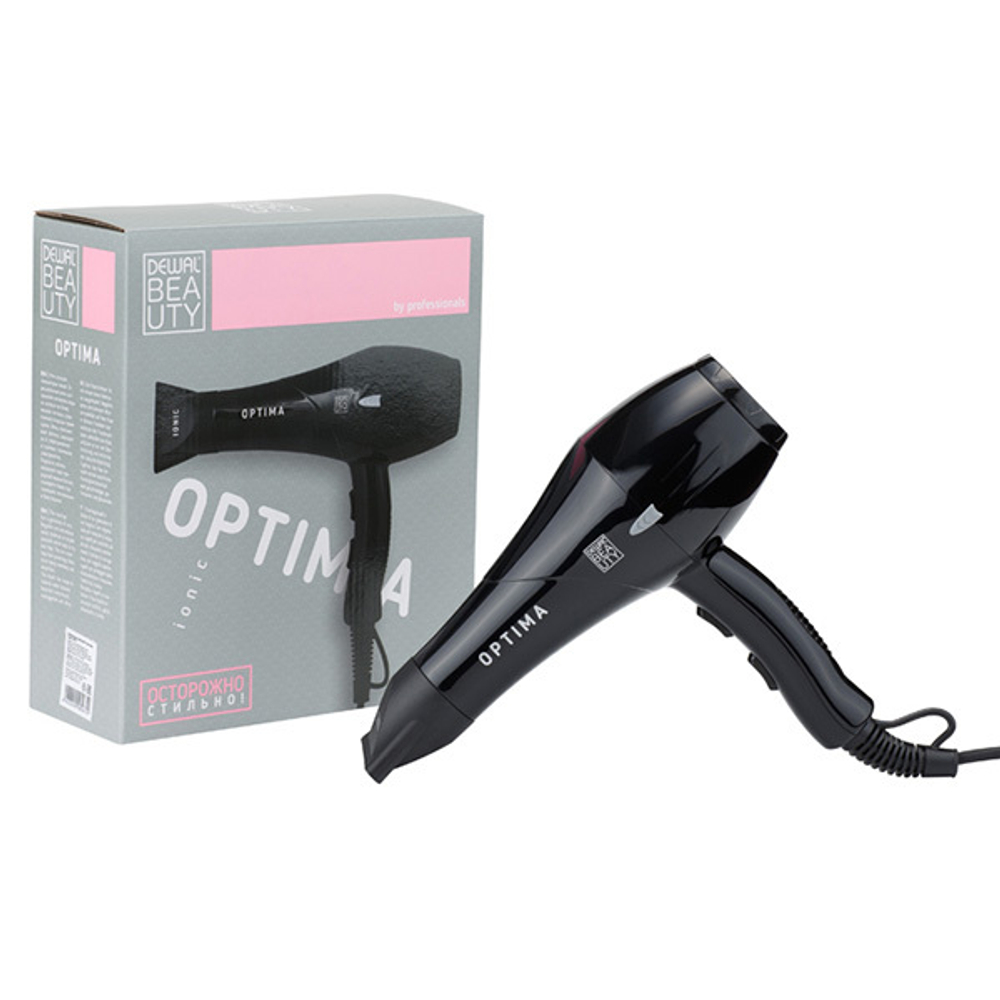 Фен для волос 2200Вт Dewal Beauty Optima HD1003-Black