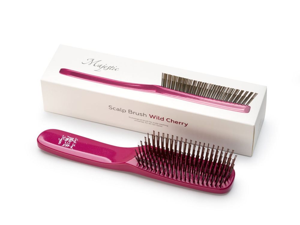 Расческа Majestic Scalp Brush спелая вишня