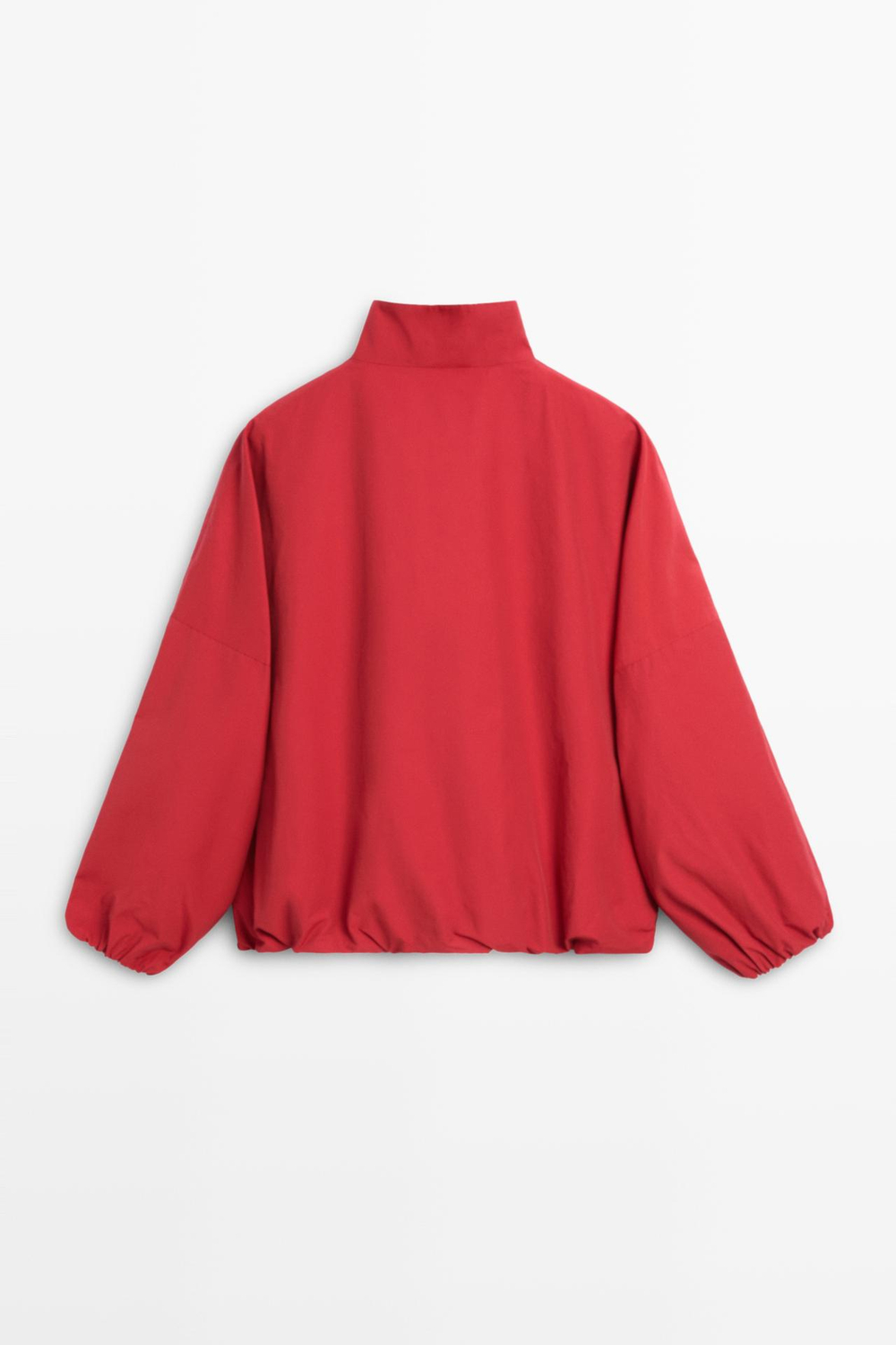 Massimo Dutti Бомбер из технической ткани с боковой застежкой, ярко-красный
