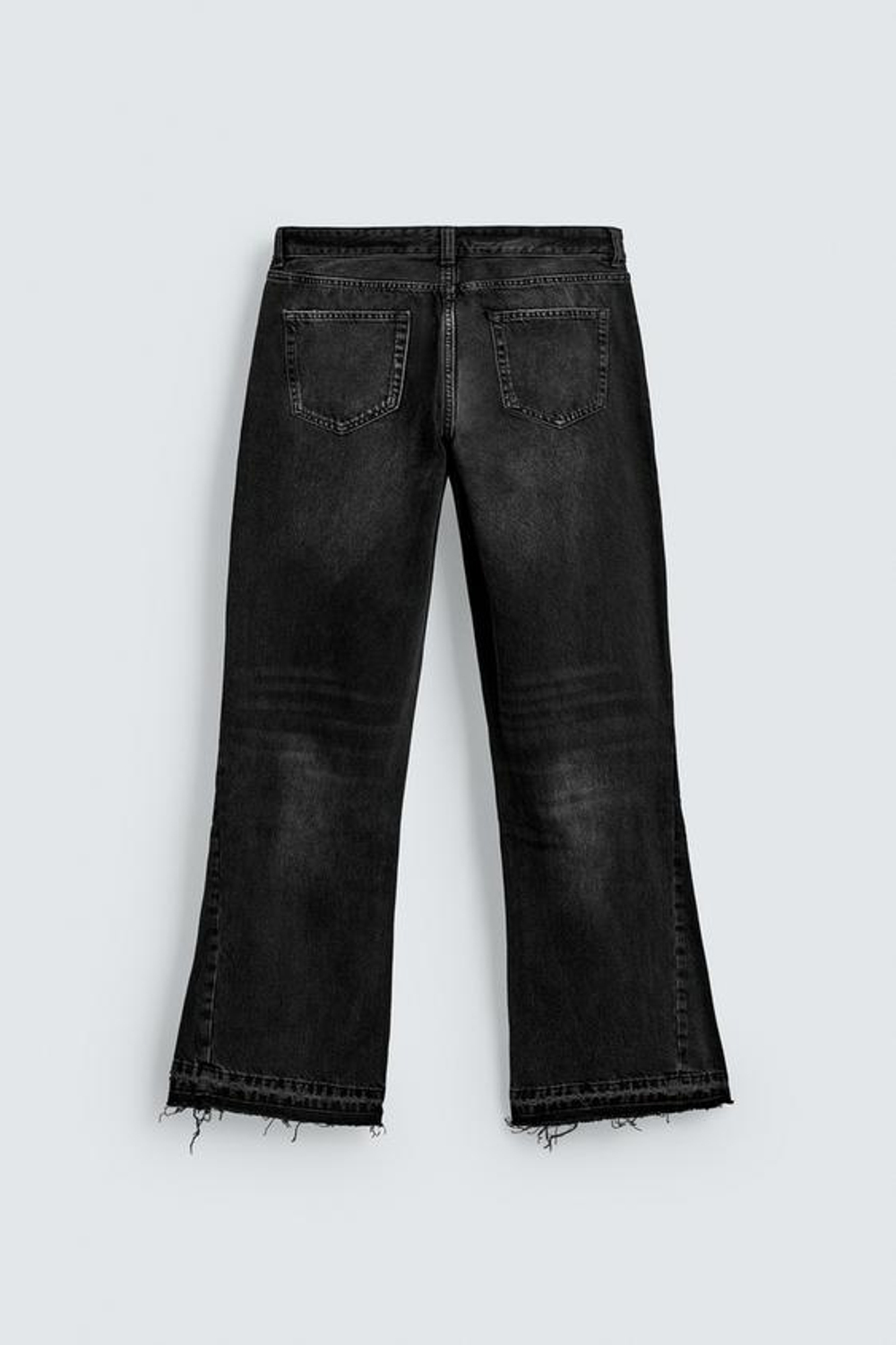 ZARA ДЖИНСЫ FLARE FIT С РАЗРЕЗАМИ, УГОЛЬНЫЙ