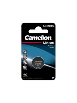 Элемент питания литиевый CR2016 BL-1 (блист.1шт) Camelion 3068