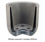 Кашпо РАМОНА D180 мм 1,9 л со вставкой 18*18*16,5см М3261