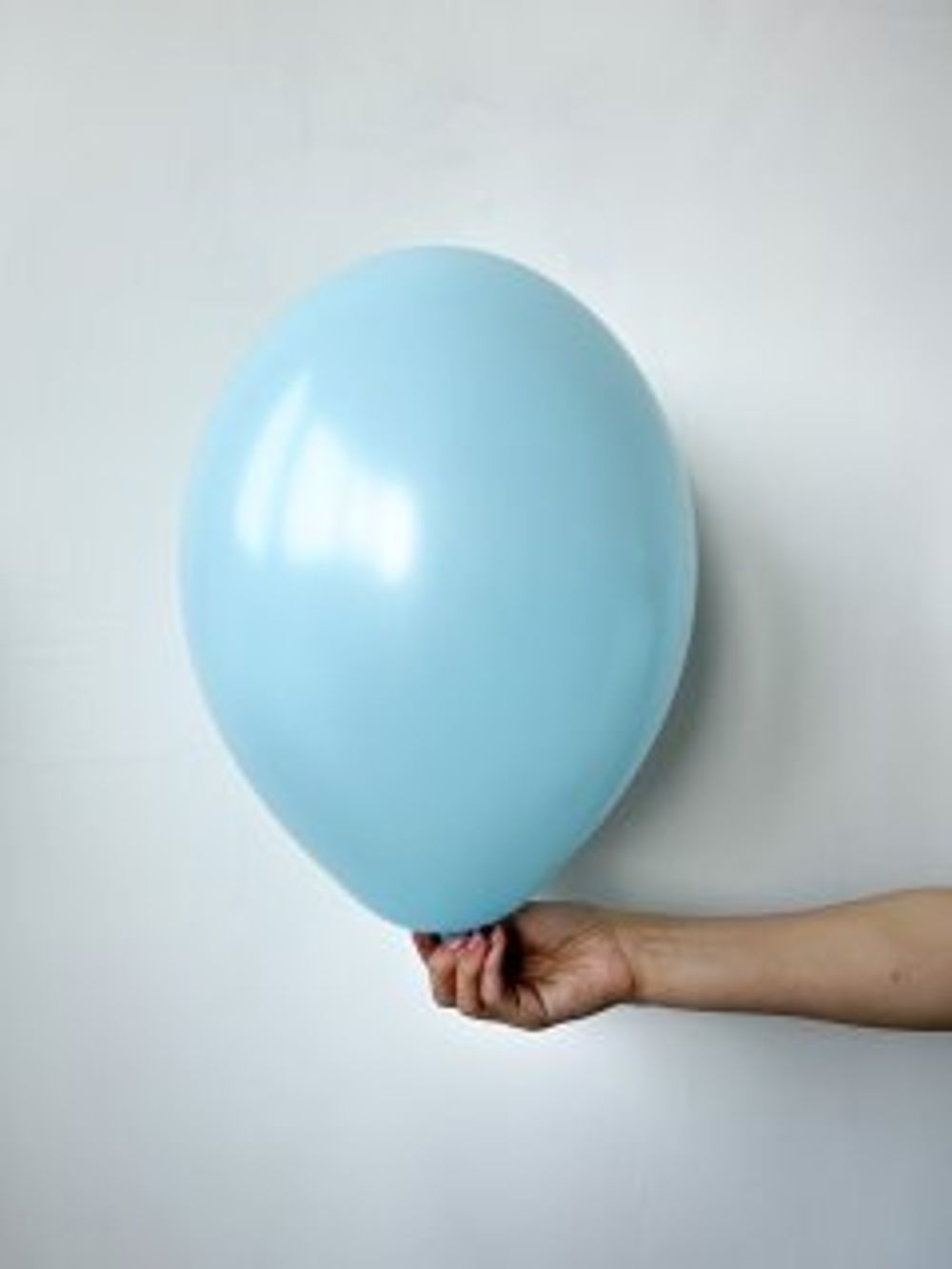 B Шар пастель 12'' / 30 см №34 нежно голубой (640) макарунс Ice Blue (БГ-17) 