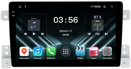 Магнитола для Suzuki Grand Vitara 2005-2016 - FarCar S280 монитор 9.5" IPS на Android 13, CarPlay