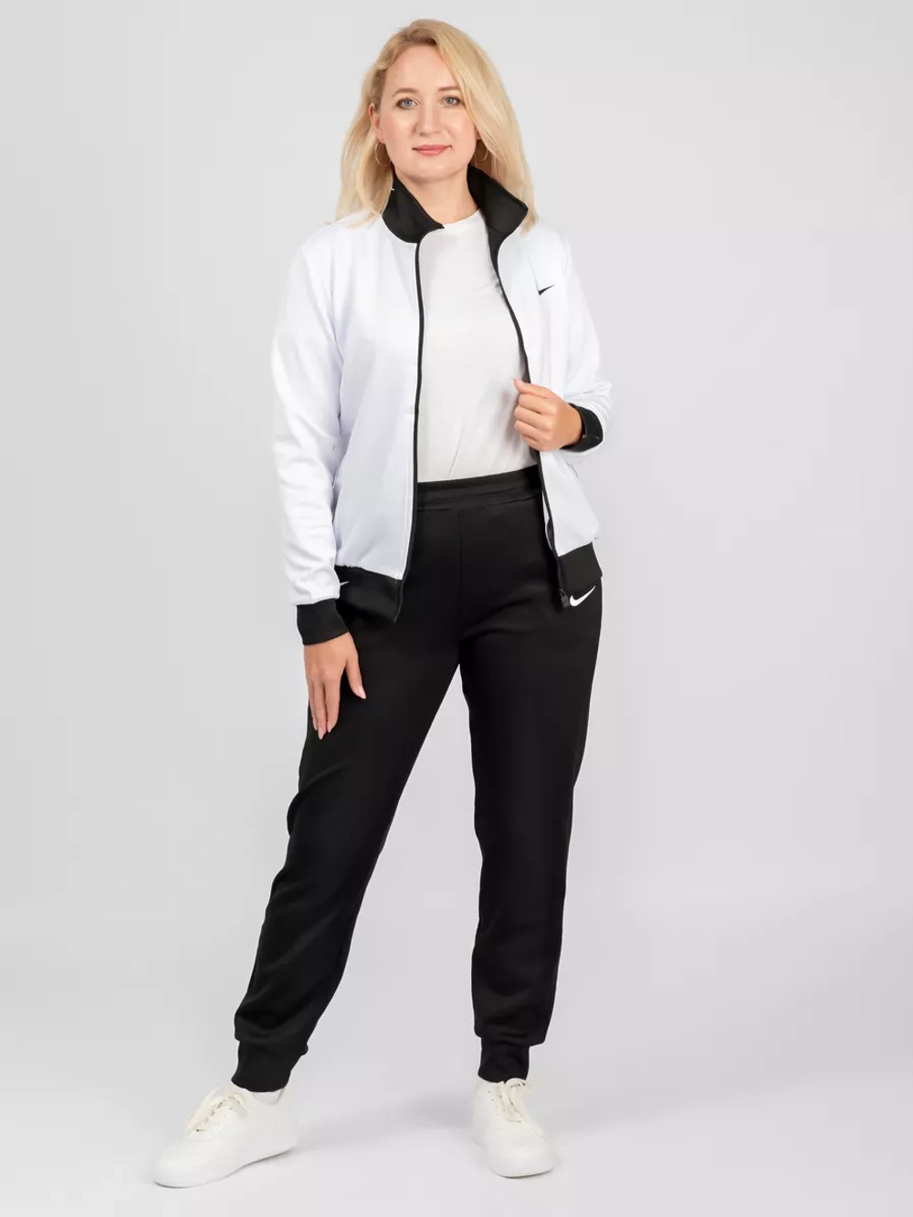 костюм спортивный на молнии больших размеров Nike