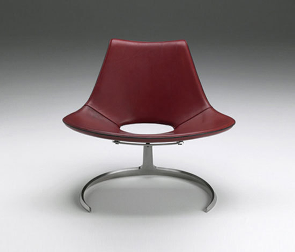 кресло scimitar armchair (кожа) (by Steel Arts)