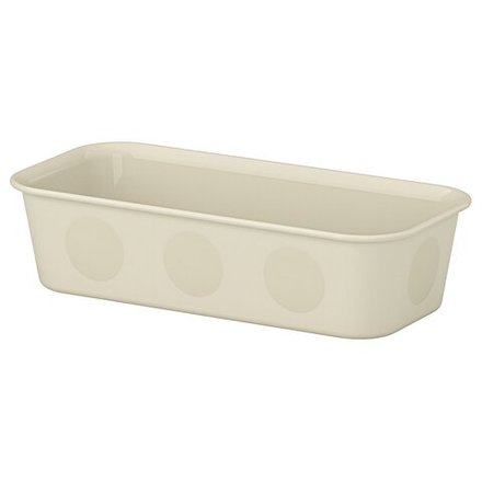 IKEA NOJIG (ИКЕА НОЙИГ) — Органайзер, пластик/бежевый 10x20x5 см