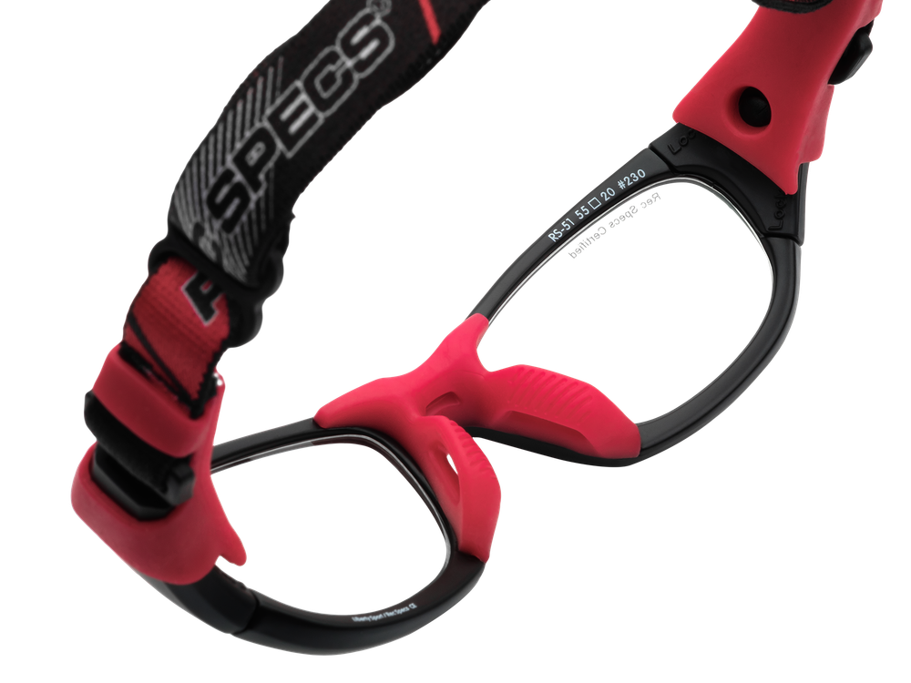 Спортивные очки с диоптриями Rec Specs / Rs-51 / Matte Black / Red / подростковые старше 10 лет