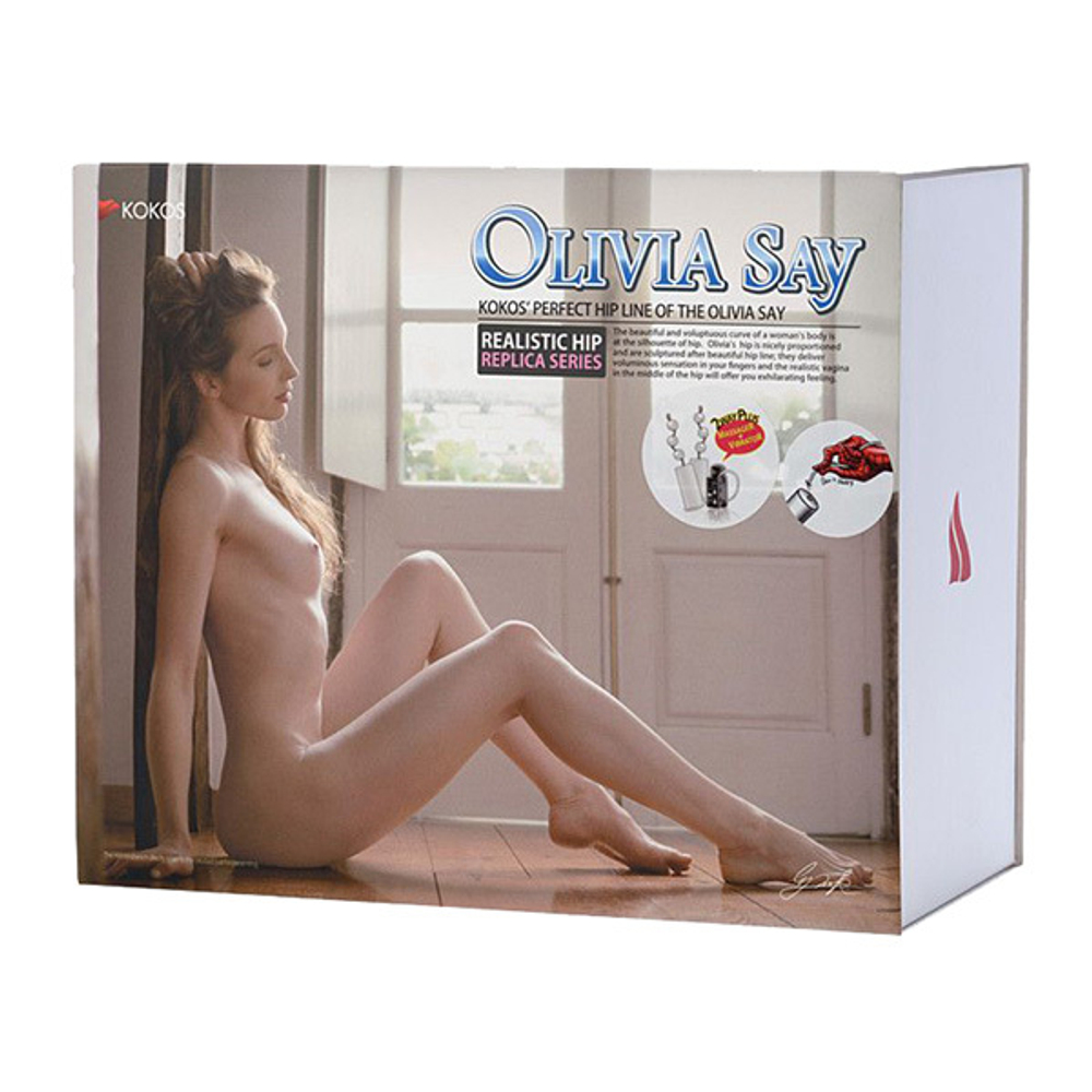Вибрирующий мастурбатор-полуторс 26х18х13см (вагина и анус) Kokos Olivia Say