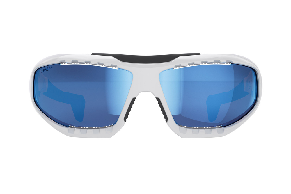 Спортивные очки LiP Surge / Gloss White - Black / PC Polarized / VIVIDE Ice Blue Lens