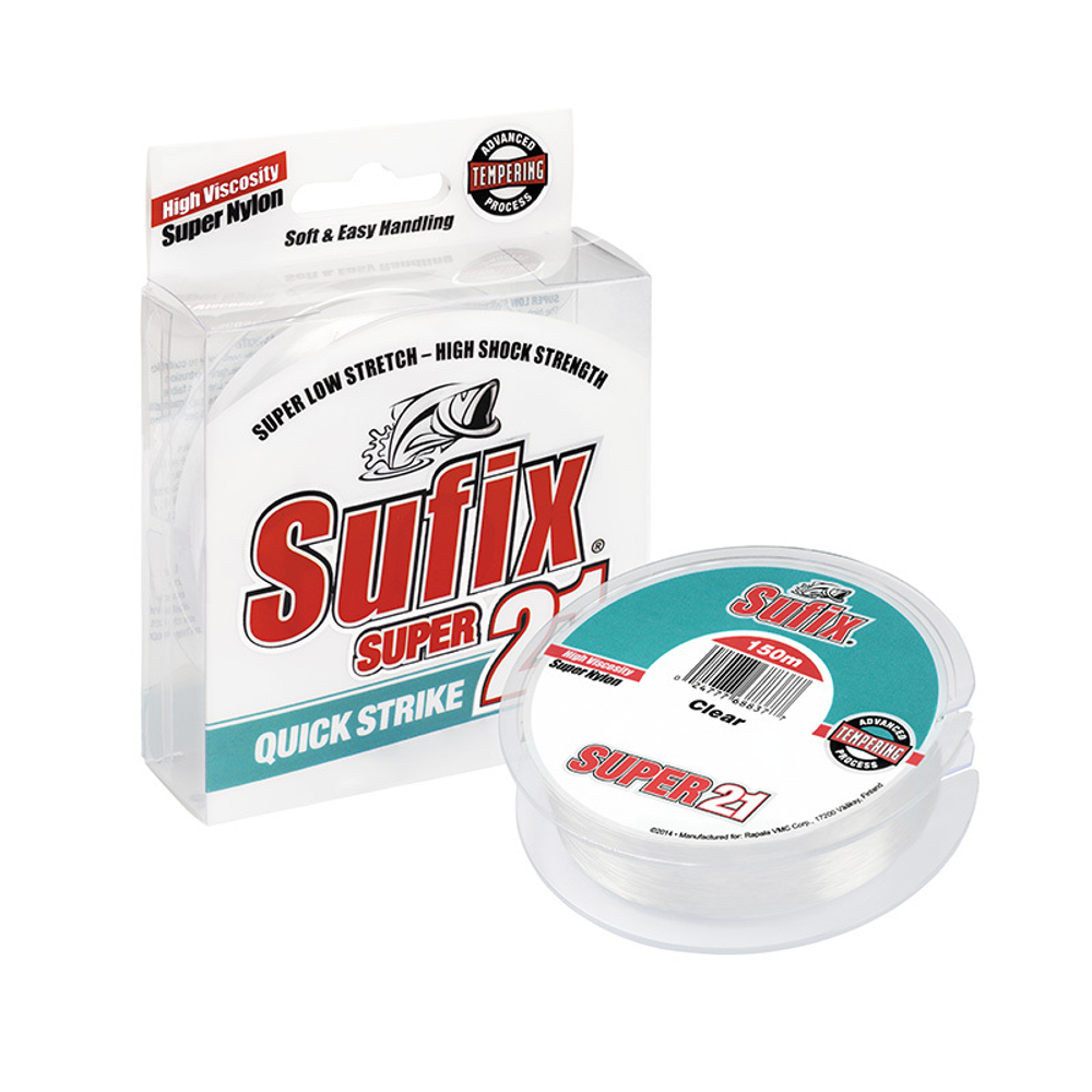 Леска SUFIX Super 21 прозрачная 150 м 0.40 мм 14 кг