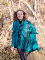 Шаль Куллу (бирюза)