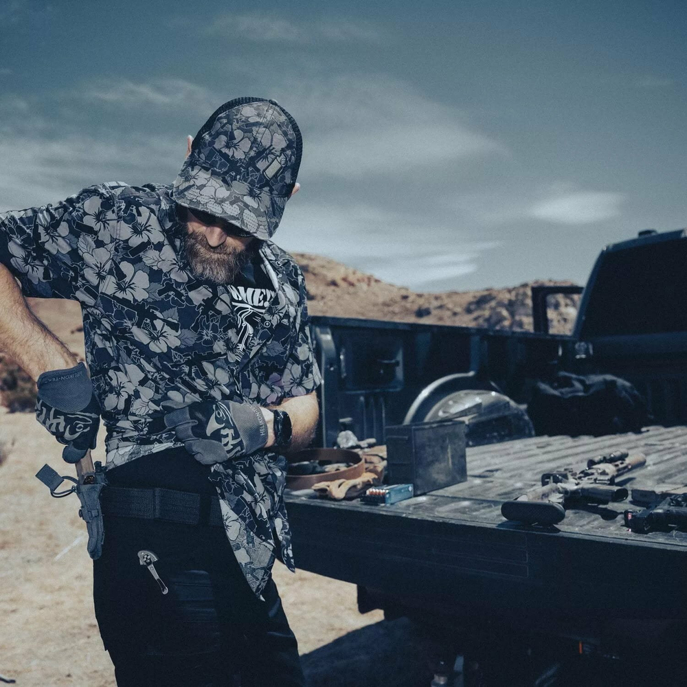 Бейсболка Helikon-Tex Hawaiian Trucker Cap Dark Ops