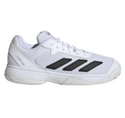 Детские Кроссовки теннисные  Adidas Courtflash K - cloud white/core black/cloud white