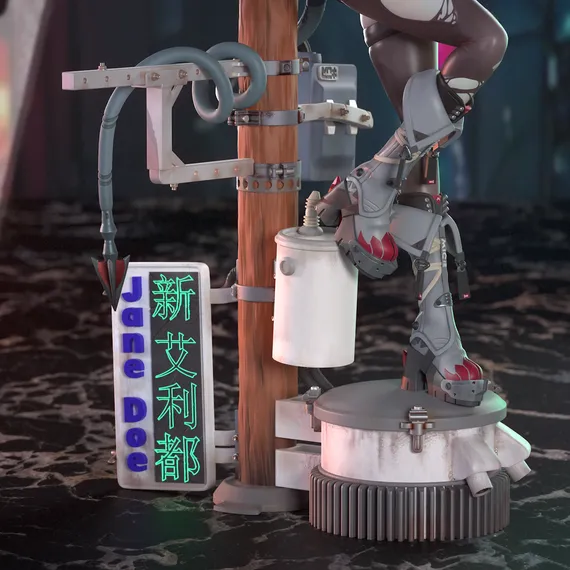 Jane Doe diorama - Zenless Zone Zero
