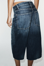 ДЖИНСОВЫЕ ШОРТЫ-БЕРМУДЫ BAGGY TRF — ZARA