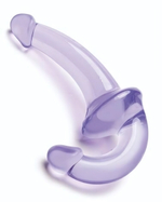 Фиолетовый безремневой страпон Strapless Strap-On (Цвет: фиолетовый)