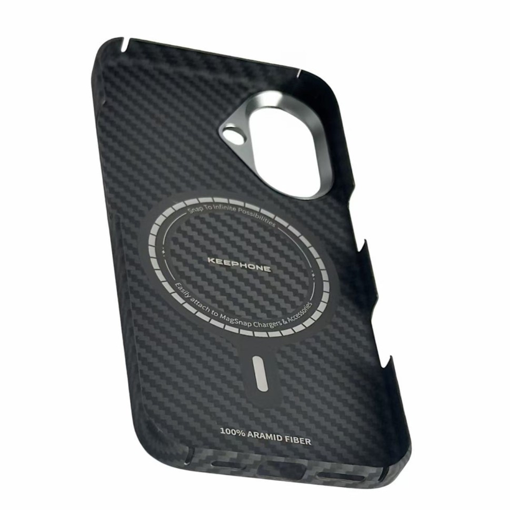 Накладка для i-Phone 17 Keephone Kevlar Diago MagSnap черный