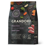 Сухой корм GRANDORF FRESH для собак мелких пород Свежее мясо утки с бататом