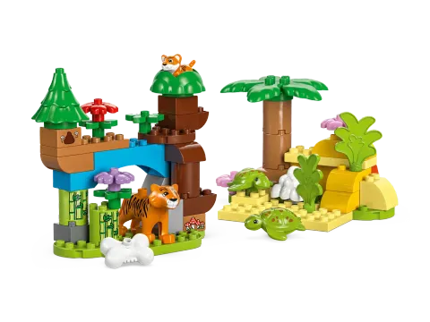 Конструктор LEGO Duplo 10446 Семейства диких животных 3в1