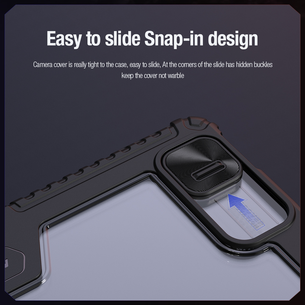Чехол книжка синего цвета от Nillkin для Apple iPad Pro 13 с 2024 года, серия Bumper Pro Case-Multi Angle Folding Style, многофункциональный складной стиль