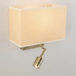 Citilux Декарт CL704303 Бра с бежевым абажуром и диммером