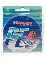 Шнур DUNAEV BRAID PE X4 150m 0.38мм