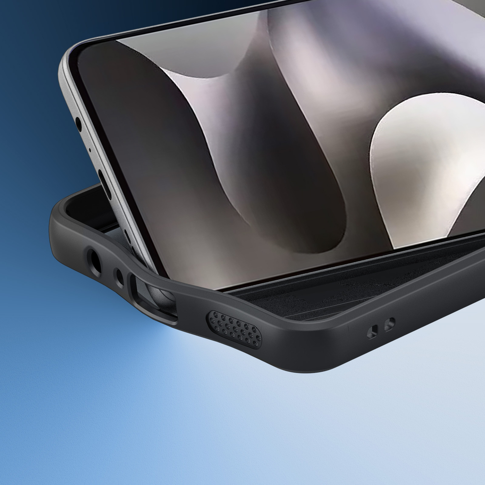 Чехол прозрачный с черными рамками для Motorola Moto G37 Power и G77 Power, серия Aimo Series Case от Dux Ducis