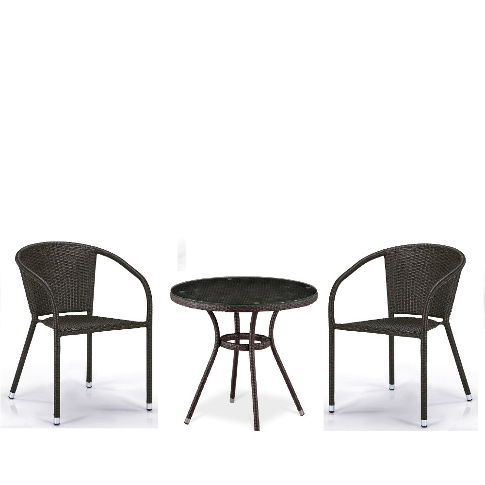 Комплект плетеной мебели T282ANT/Y137C-W53 Brown (2+1)