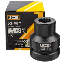 Головка ударная 17мм (12гр.), 1'' JCB JCB-48817