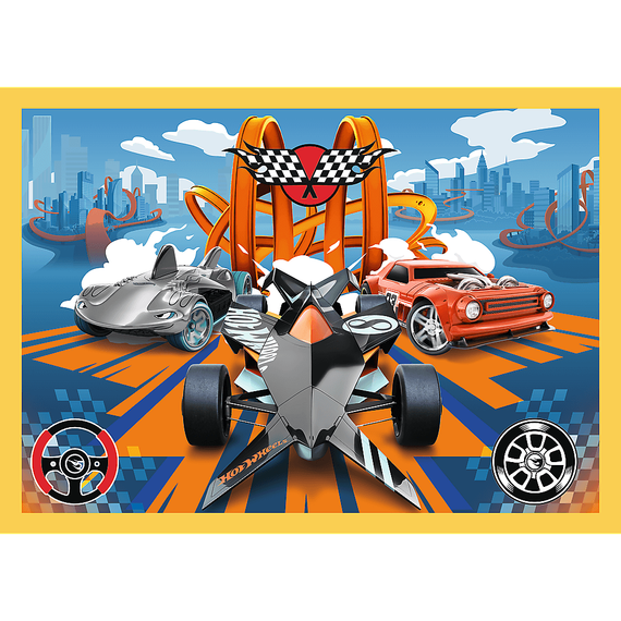 Puzzle Hot Wheels vehicles