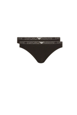 Трусики 2 пары Emporio Armani - черный(163334 3F223)