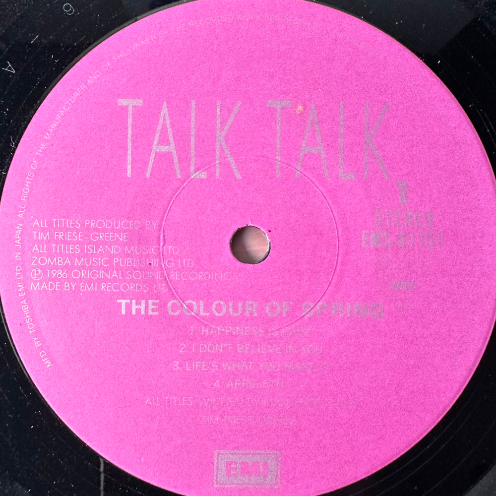 Talk Talk ‎– The Colour Of Spring (Япония 1986г.)