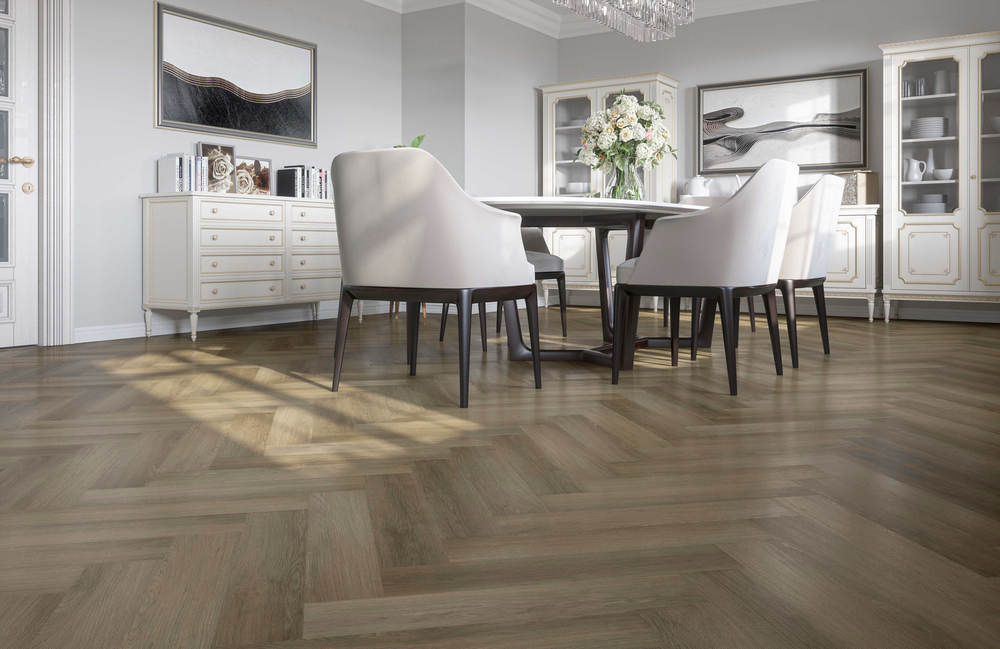 Кварцевый ламинат Fargo Паркет Английская елка (Parquet) Дуб Ванкувер 33-4105-12