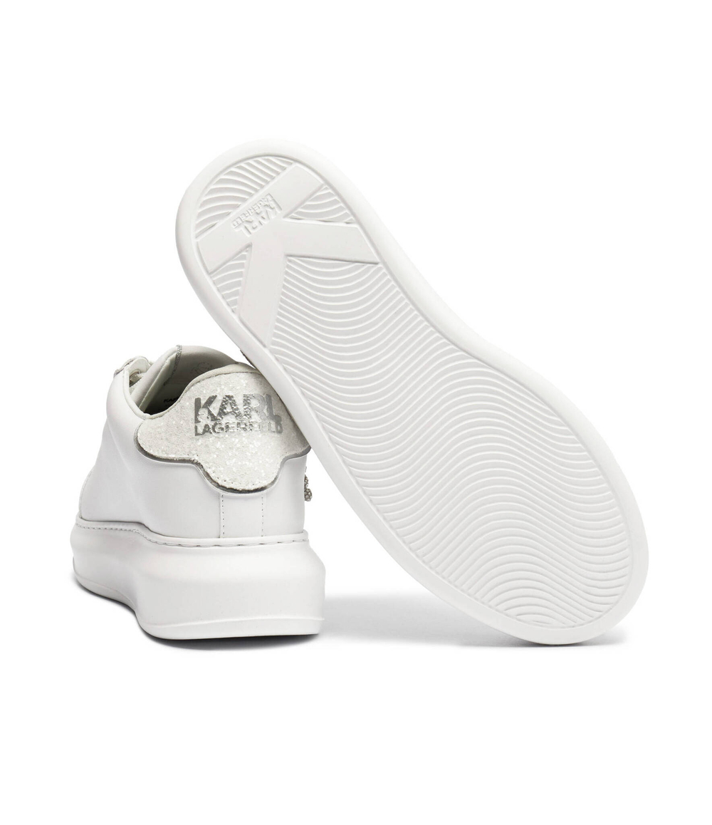 Кожаные кроссовки kapri signia Karl Lagerfeld - белый(KL62510G)