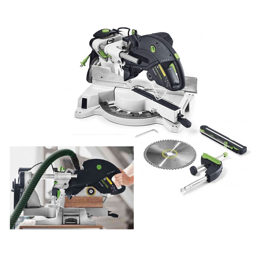 ОСЕНЬЮ ВЫГОДНО ХИТ! Торцовочная пила с протяжкой FESTOOL KS 120 REB KAPEX очень высокой точности 575302