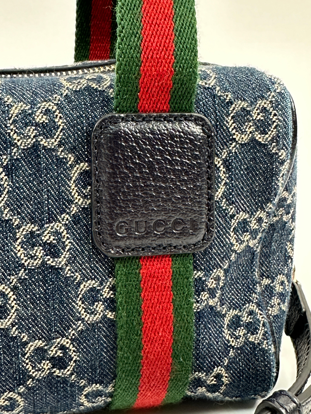 Сумка Gucci GG Denim Boston mini