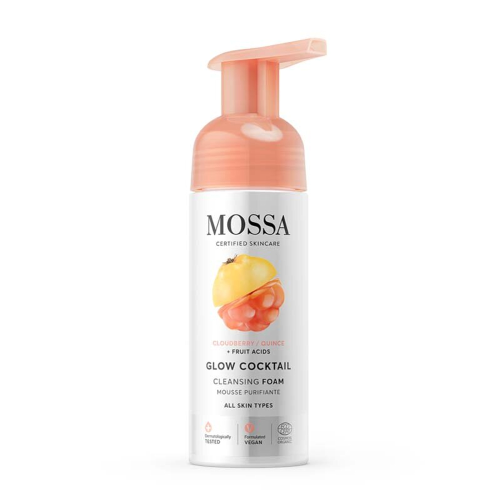 Очищающая пенка для лица Glow Cocktail MOSSA, 150 мл