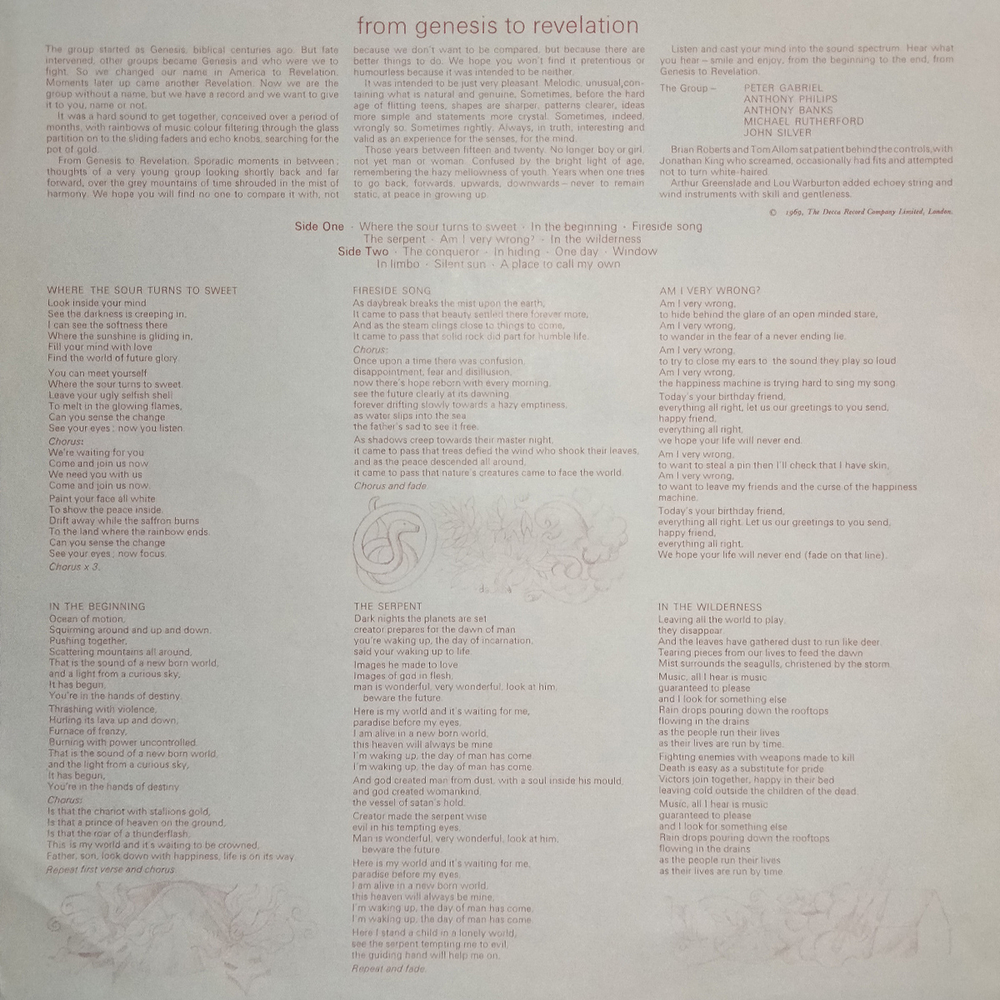 Genesis / From Genesis To Revelation (LP)