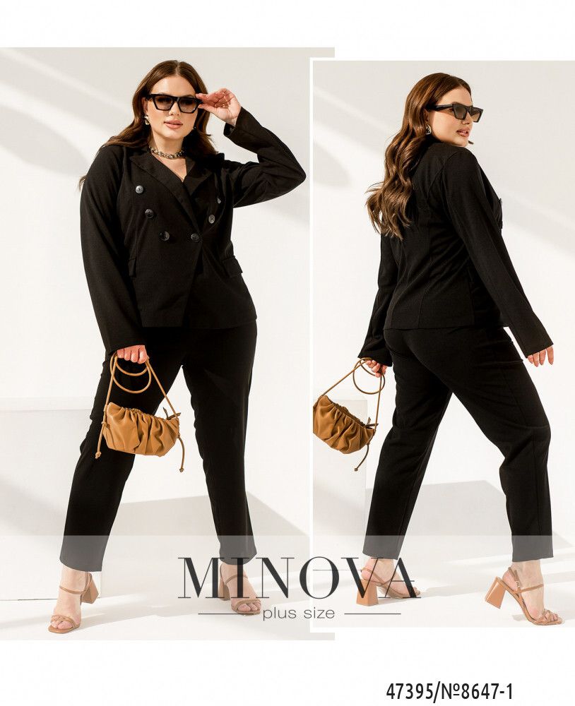 Костюм 8647-1-чёрный Minova Костюм 8647-1-чёрный Minova