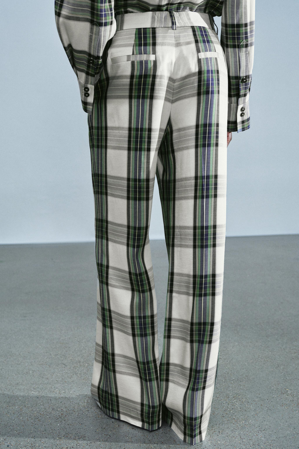 ШИРОКИЕ БРЮКИ В КЛЕТКУ — ZW COLLECTION — ZARA