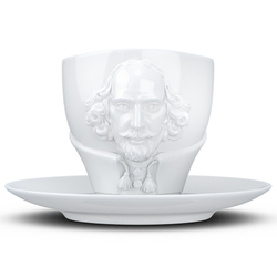 Чайная пара 260мл Talent William Shakespeare белая