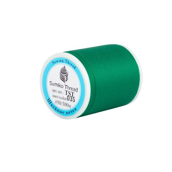 Нитки для трикотажных тканей SumikoThread 300 м, (328 ярд), 035 ярко-зеленый