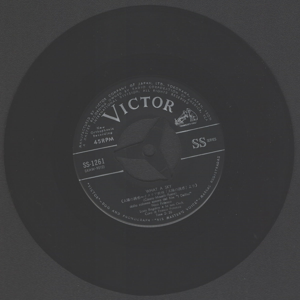 Nico Fidenco / What A Sky (Su Nel Cielo) - Trust Me (7" Vinyl Single)