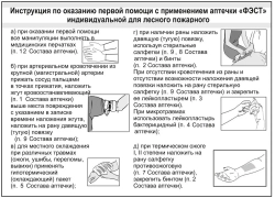 Аптечка ФЭСТ индивидуальная лесного пожарного сумка м.2356