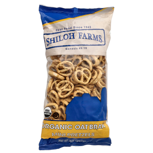 Shiloh Farms, мини-крендели, органические овсяные отруби, 227 г (8 унций)