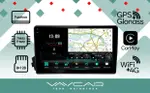 Магнитола для SsangYong Actyon 2005-2010, Kyron, Actyon Sports 2006-2016 - Vaycar VA69-0158-2K на Android 13, Быстрая, 2K QLED, CarPlay, 4G SIM-слот