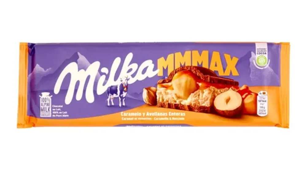 MILKA шок плитка 300гр MMMAX Nut Nougat (Милка Орехи и Нуга) (13) 4515