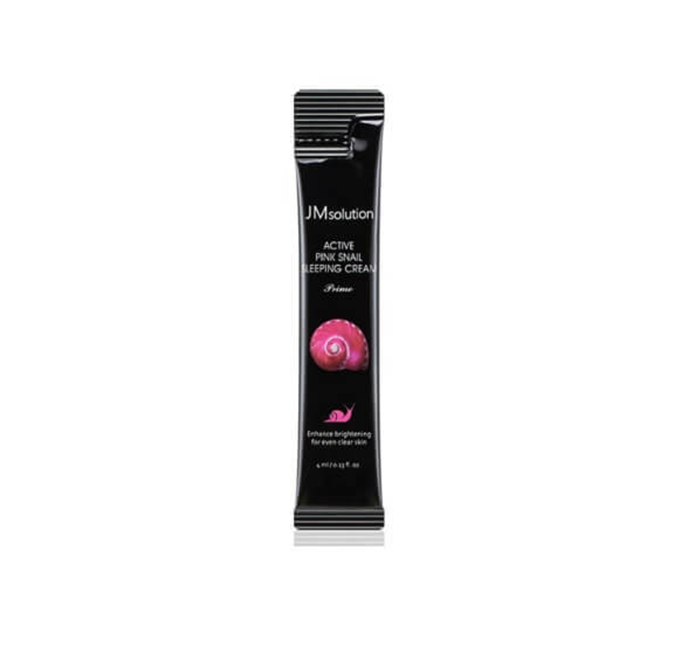 Обновляющая ночная маска с муцином улитки JMsolution Active Pink Snail Sleeping Cream Prime, 1 шт