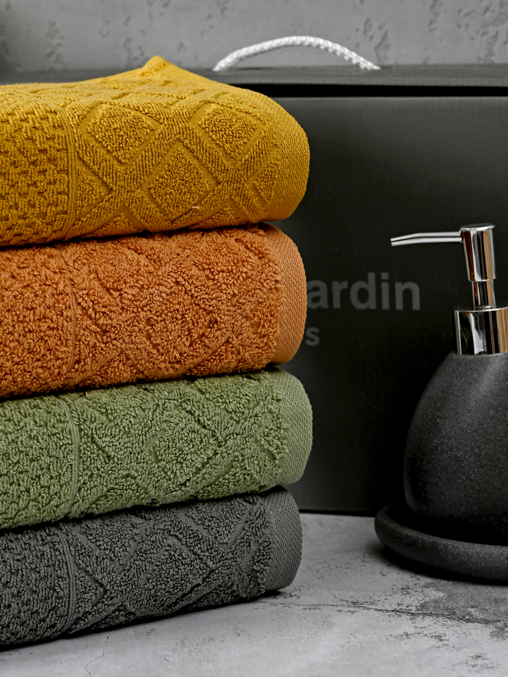 HAV00151 Набор полотенец для лица PIERRE CARDIN HOME из 4пр DIAMOND 50х90